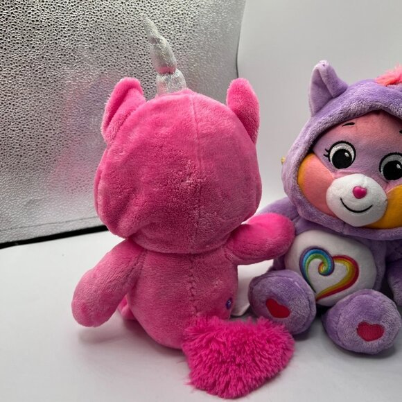 Care Bears 12” Share Bear & Togetherness Unicorn Dragon 2021 Hoodie Friends - Picture 6 of 14